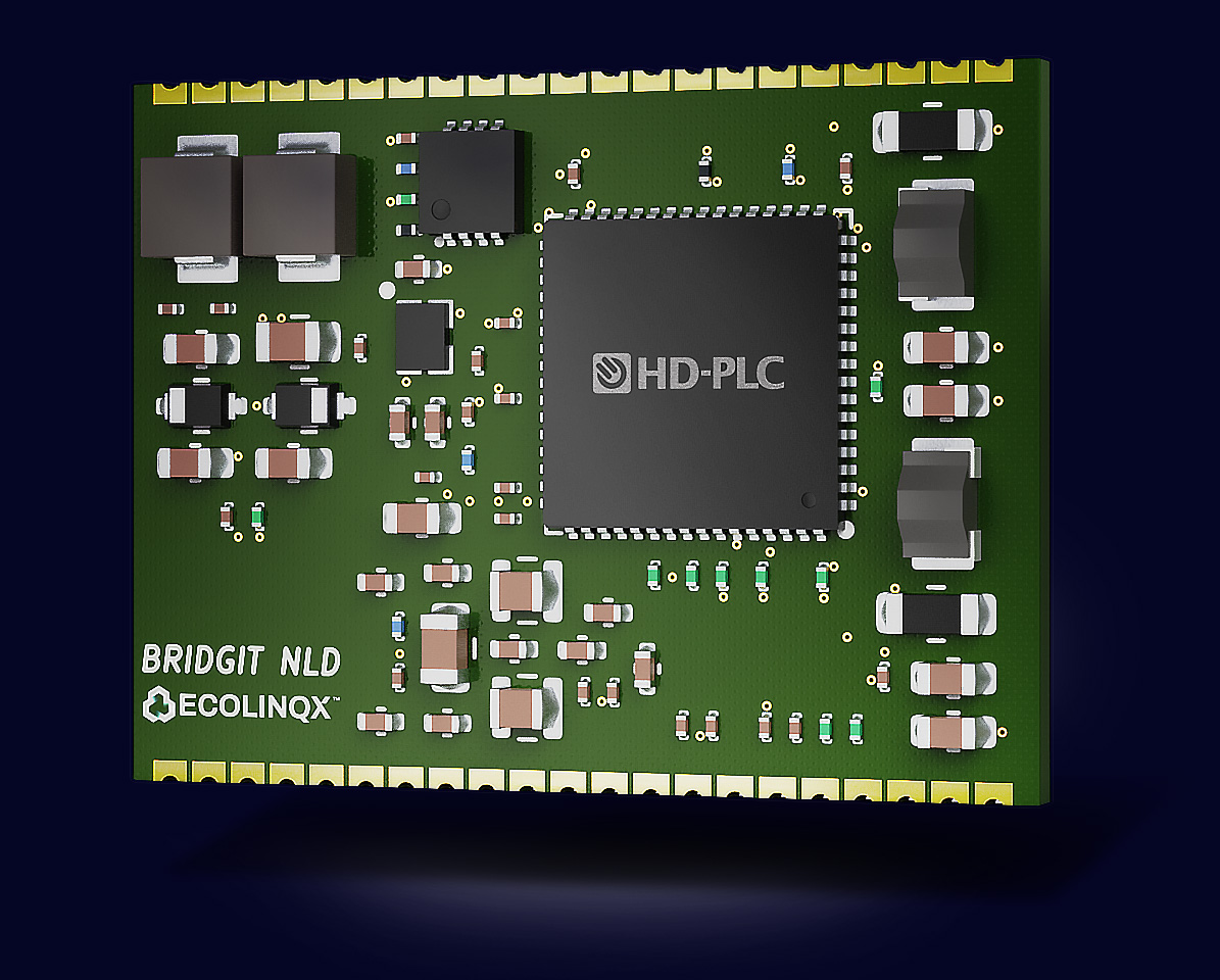 BRIDGIT HD-PLC chip on circuit board